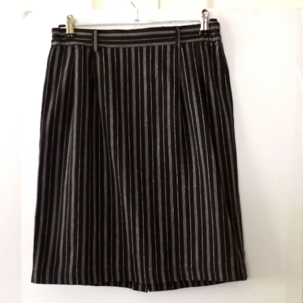 Vintage Liz Thomas Career Stripe Pencil Skirt - Size (S)